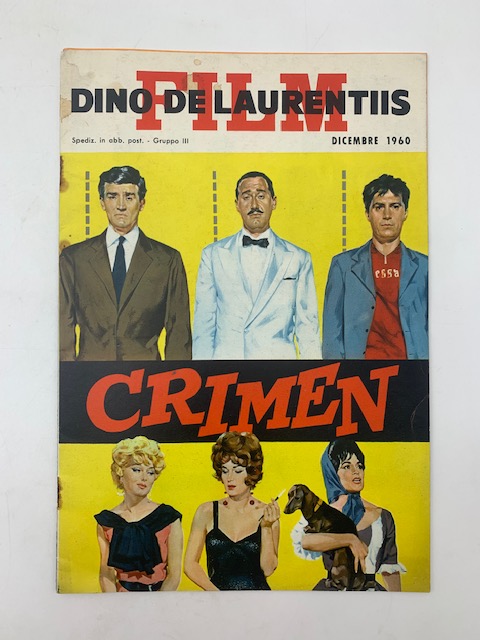 Dino De Laurentiis film. Dicembre 1960. Crimen. Un film di Mario Camerini